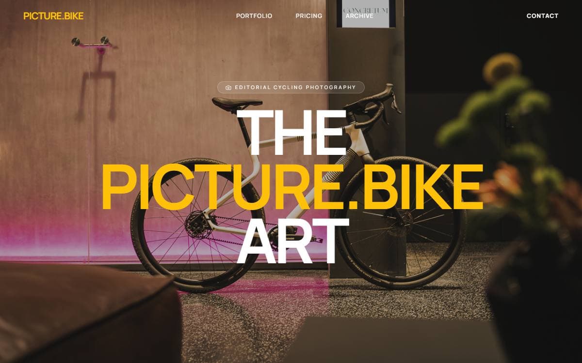 Screenshot of the Picture Bike project